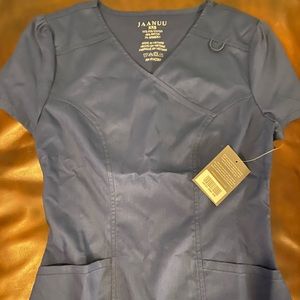 Jaanuu scrub top xxs navy